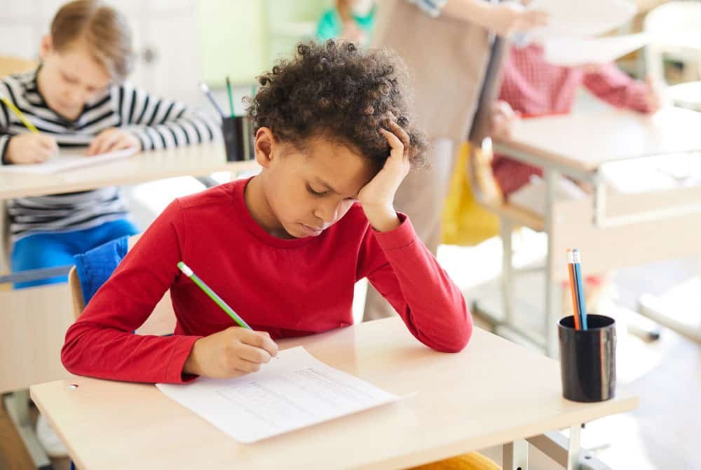 Young Boy with Learning Disability